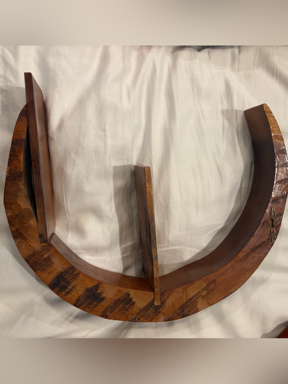 Vintage Crescent Moon Wood Wall Shelf - Picture 3 of 5